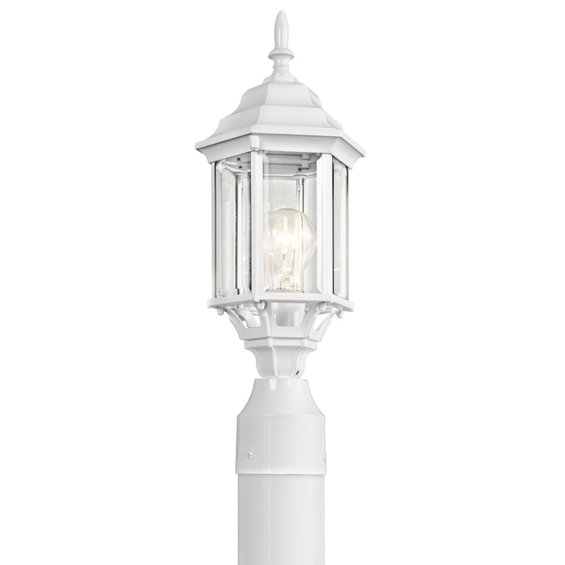 Kichler 49256WH One Light Outdoor Post Mount, White