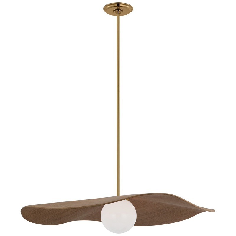 LED Pendant from the Mahalo Collection in Hand-Rubbed Antique Brass Finish by Visual Comfort Signature
