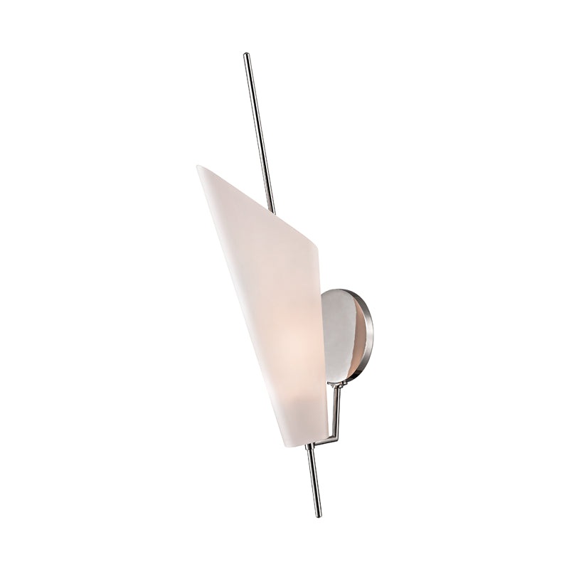 LED Wall Sconce from the Cooper Collection in Polished Nickel Finish by Hudson Valley