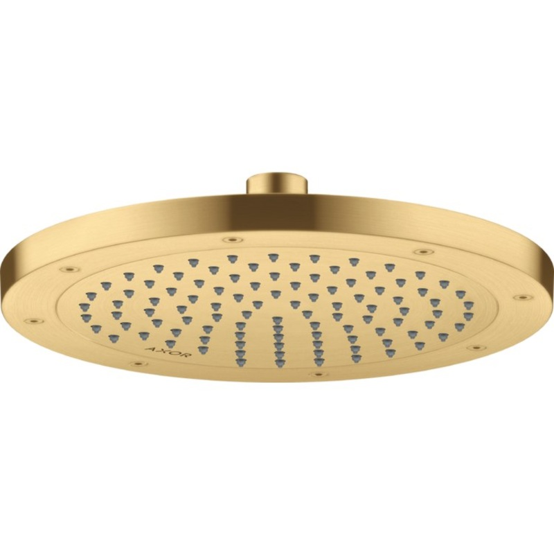 Showerhead ShowerSolutions 1 Function Brushed Gold Optic 9-7/8 Inch 1.75 Gallons per Minute Rain
