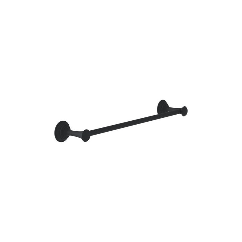 Towel Bar Braston 24 Inch Matte Black Metal