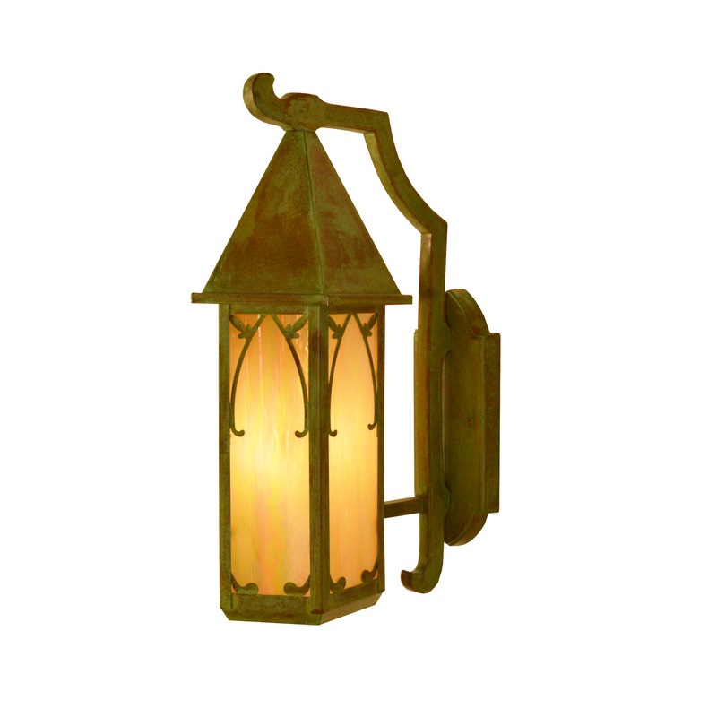 Arroyo SGB-7GW-VP Saint George One Light Wall Mount Verdigris Patina