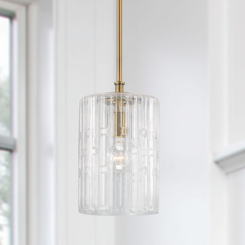 Capital Lighting 341311AD Emerson 1 Light Pendant Aged Brass
