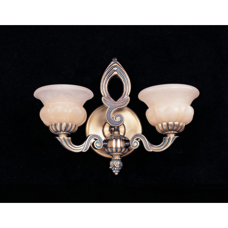 Crystorama 882-BP Hot Deal Two Light Wall Mount Bronze Patina (Discontinued)