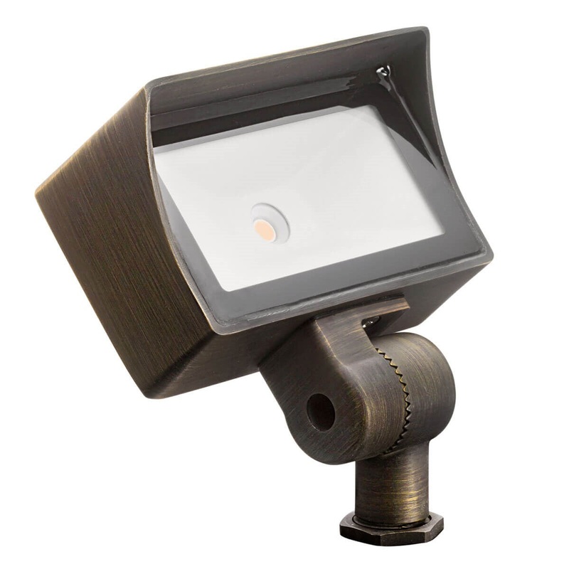 Kichler 16026CBR30 LED Flood Light, Centennial Brass
