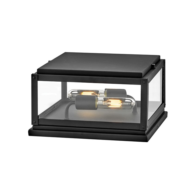 LED Pier Mount from the Max Collection in Black Finish by Hinkley