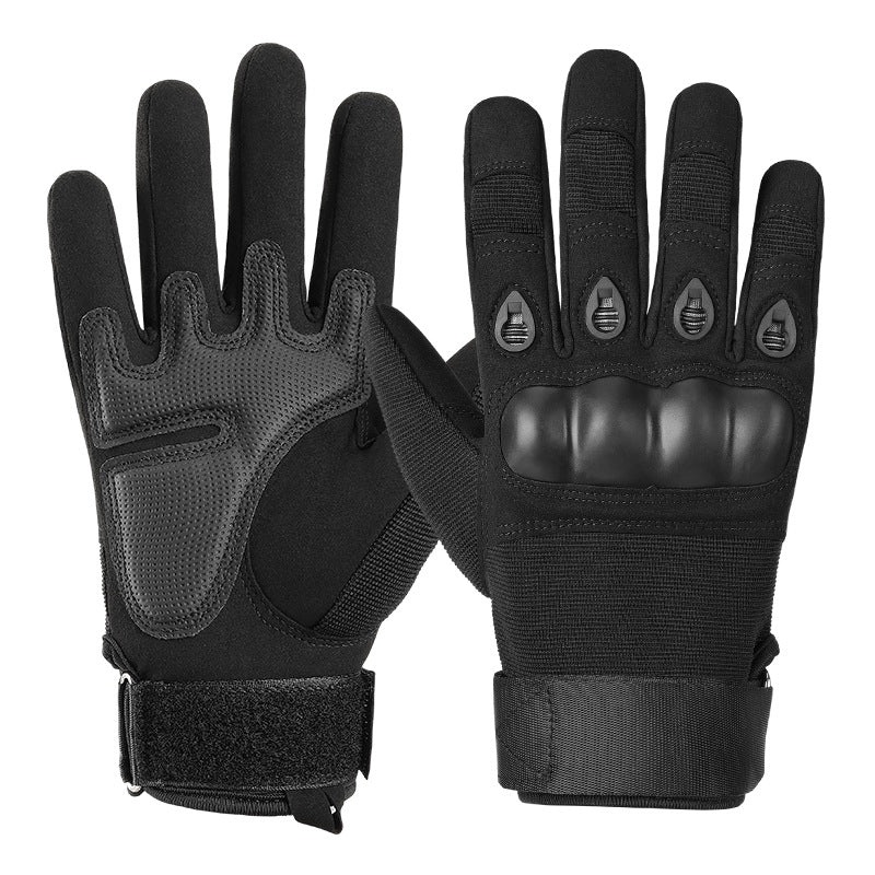 M Black Hard Knuckle Tactical Gloves – Full-Finger Protective Gear for Motorcycle, Cycling & Outdoor Sports