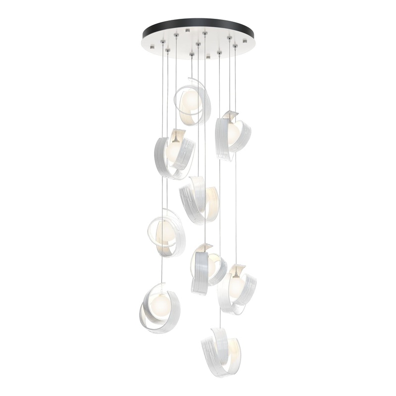 Riza 9-Light Pendant White