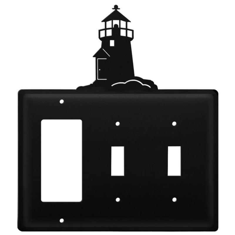 Village Wrought Iron EGSS-10 Triple Lighthouse Single GFI and Double Switch Cover CUSTOM Product