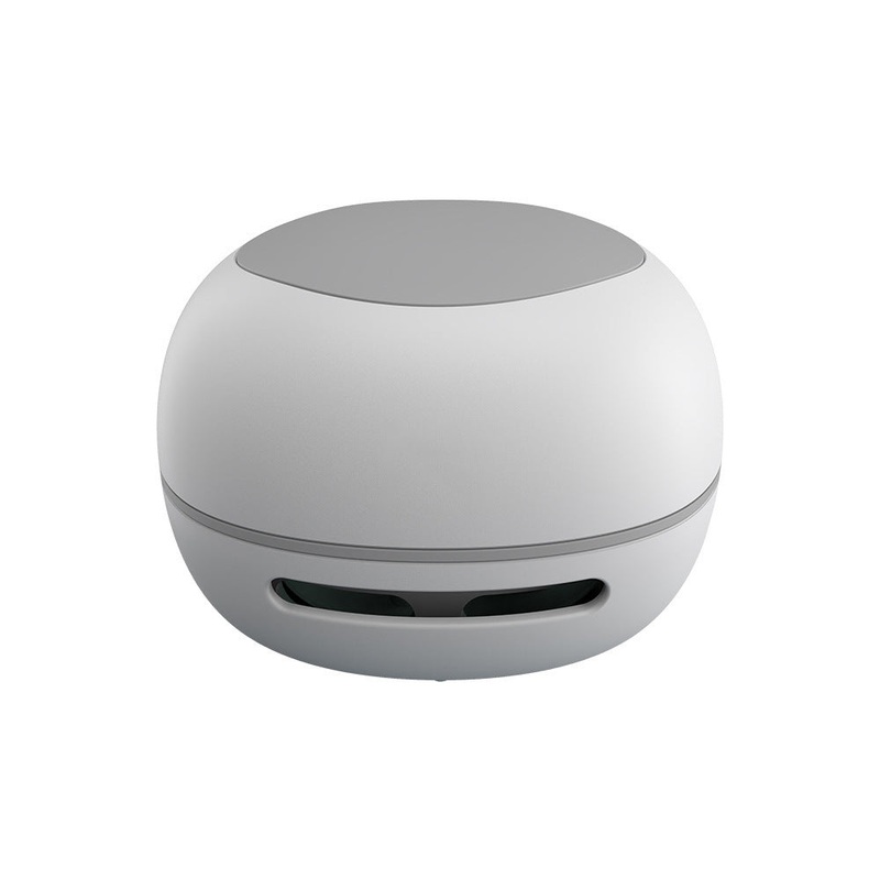 White Cordless Tabletop Crumb Sweeper – USB Rechargeable Mini Vacuum for Desk