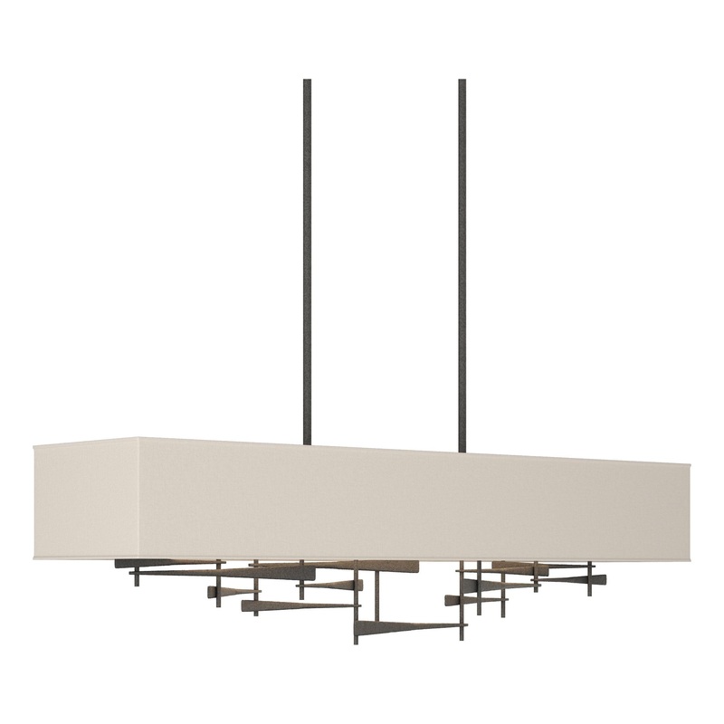 Cavaletti Pendant Natural Iron Flax Shade (SE)