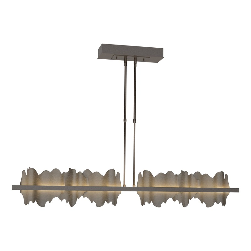 Hildene Large LED Pendant Oil Rubbed Bronze Dark Smoke