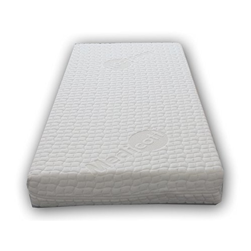 MATERASSO PER CULLE E LETTINI SOTTOCOSTO DAVIDE PLUS; 64X124 COMPLETAMENTE SFODERABILE SU DUE LATI, ALTO 14 CM IN POLIURETANO ESPANSO WATERFOAM, ORTOPEDICO ANALLERGICO E ANTIACARO, FODERA MEDICOTT EXTRA COMFORT