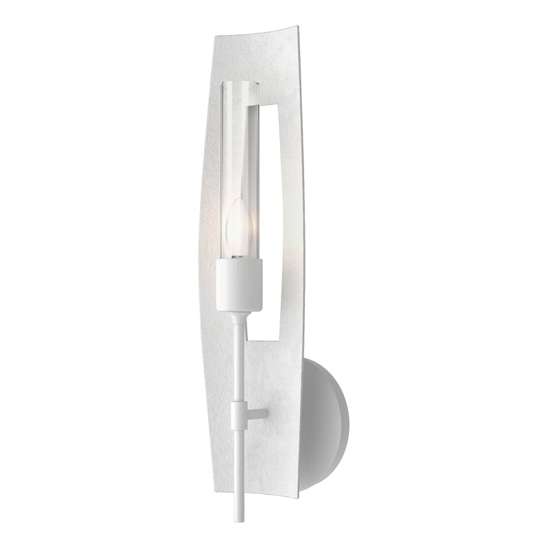 Passage 1-Light Sconce White Clear Glass (ZM)