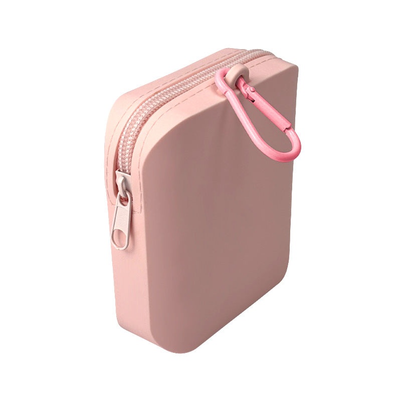 Pink Silicone Dog Treat Pouch (Set of 2) – Waterproof, Portable for Training & Walks