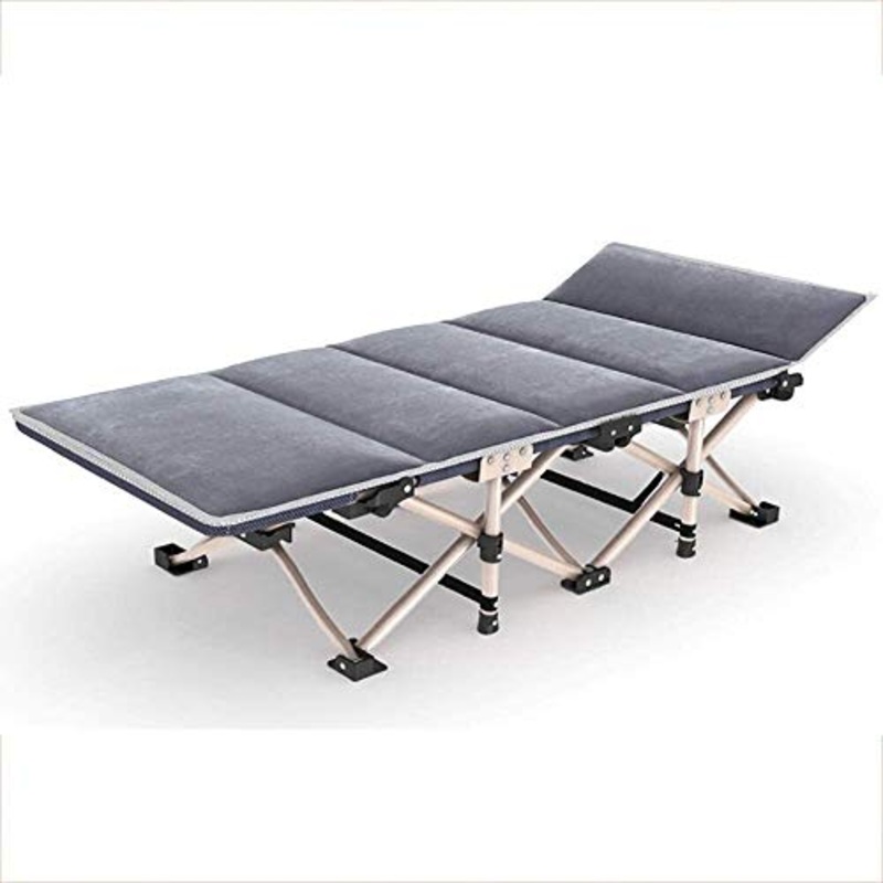 Sedie Reclinabili Da Patio Lettino Letto Portatile Letto Singolo Pieghevole Letto Da Campeggio Esterno Sedia Da Pranzo Semplice Letto Da Ufficio Siesta Letto Di Accompagnamento Adulto, Carico 250 Kg