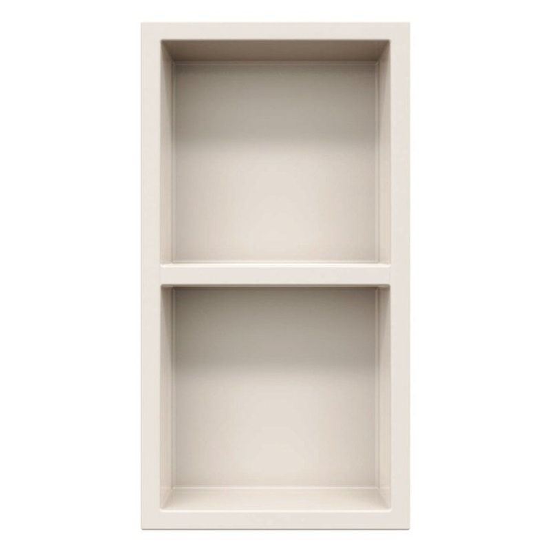 Shower Niche AERIE Rectangle Recessed Bisque 13-1/2 x 4 x 25-1/2 Inch Swanstone