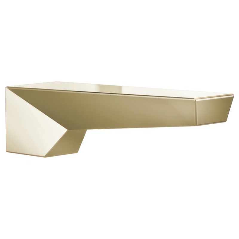 Tub Spout Trillian Lumicoat Polished Nickel 9 Inch