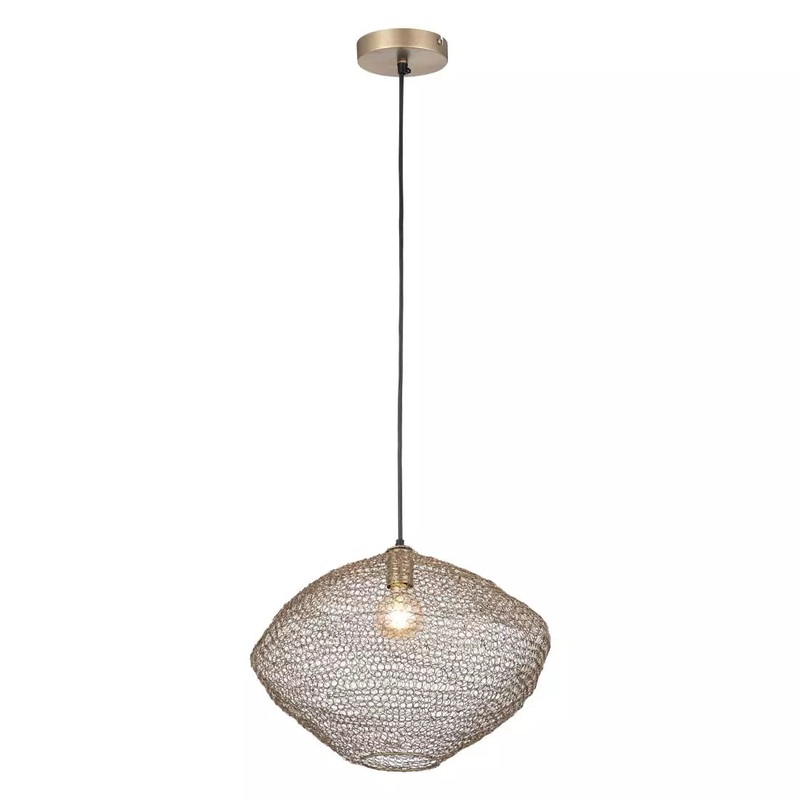 Warren 1-Light Pendant Antique brass