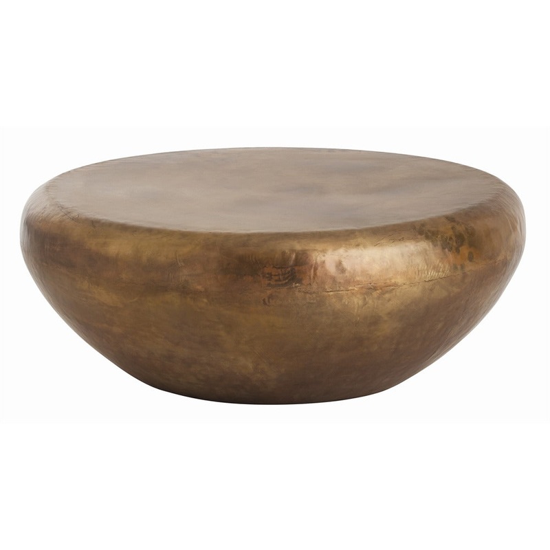 Arteriors 2038 Bates Cocktail Table Burnt Brass