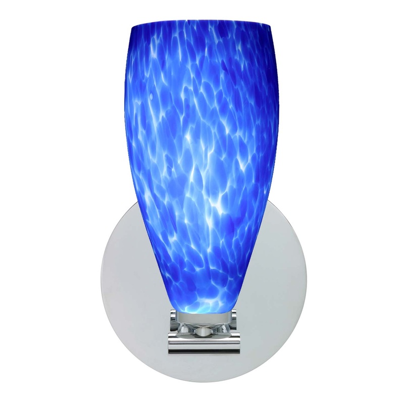 Besa 1SX-719886-PN Karli One Light Wall Sconce Polished Nickel (Discontinued)