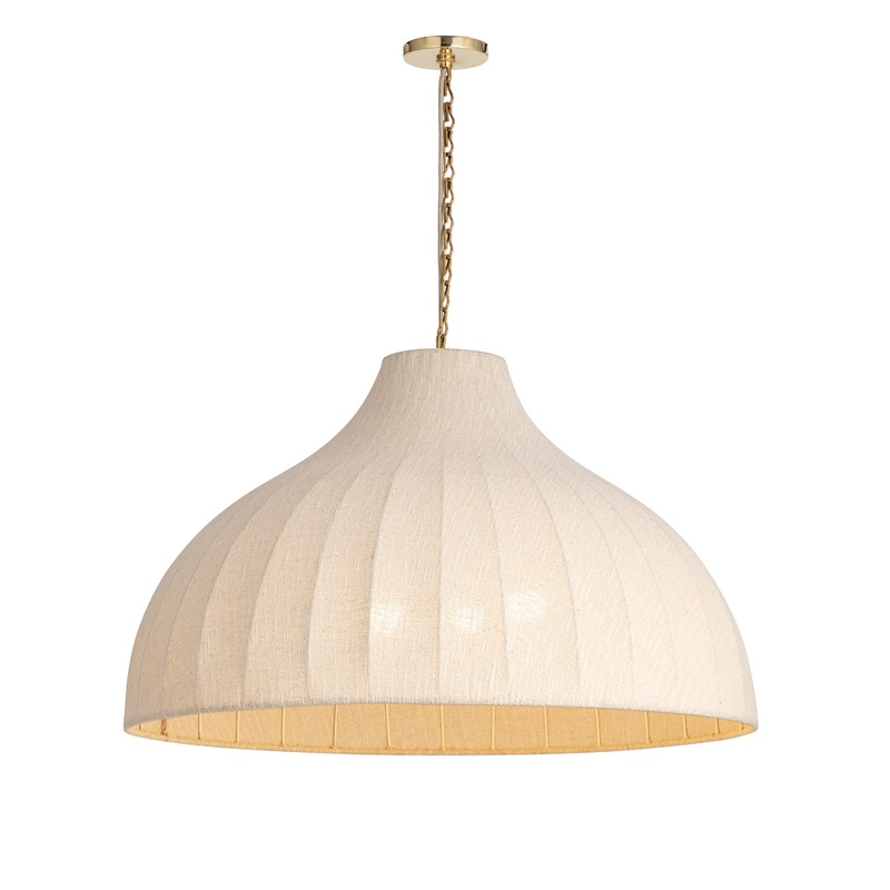 Hearthveil Pendant Natural Aged Brass