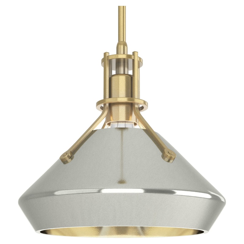 Henry Pendant with Chamfer Modern Brass Sterling