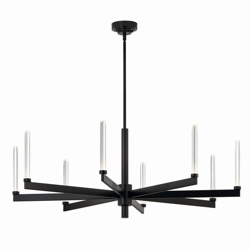 LED Chandelier from the Sycara Collection in Black Finish by Kichler