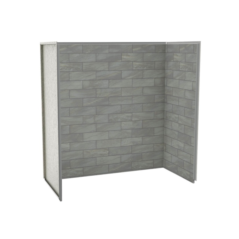 MAAX 103424-312-505 Utile 6030 Composite Direct-to-Stud Three-Piece Tub Wall Kit in Organik Clay