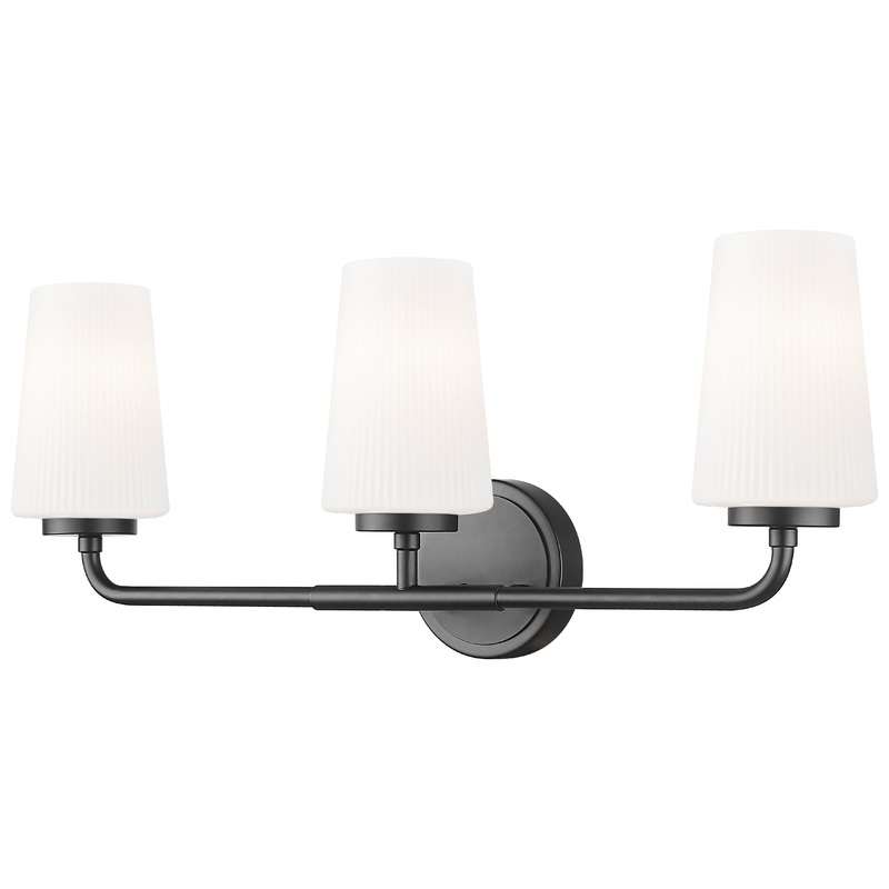 Montford 3-Light Vanity Matte Black