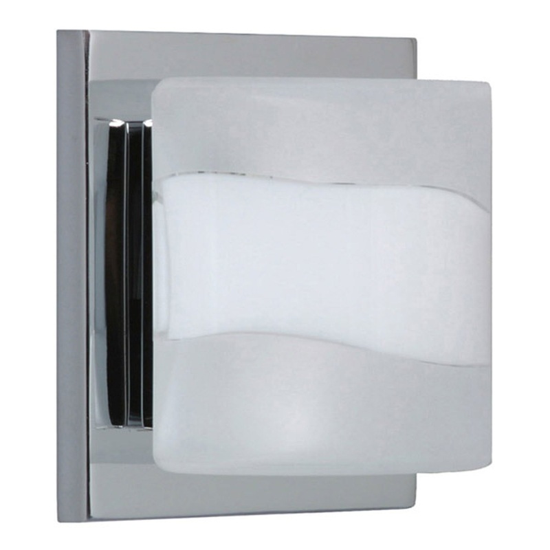 One Light Wall Sconce from the Paolo Collection in Chrome Finish by Besa