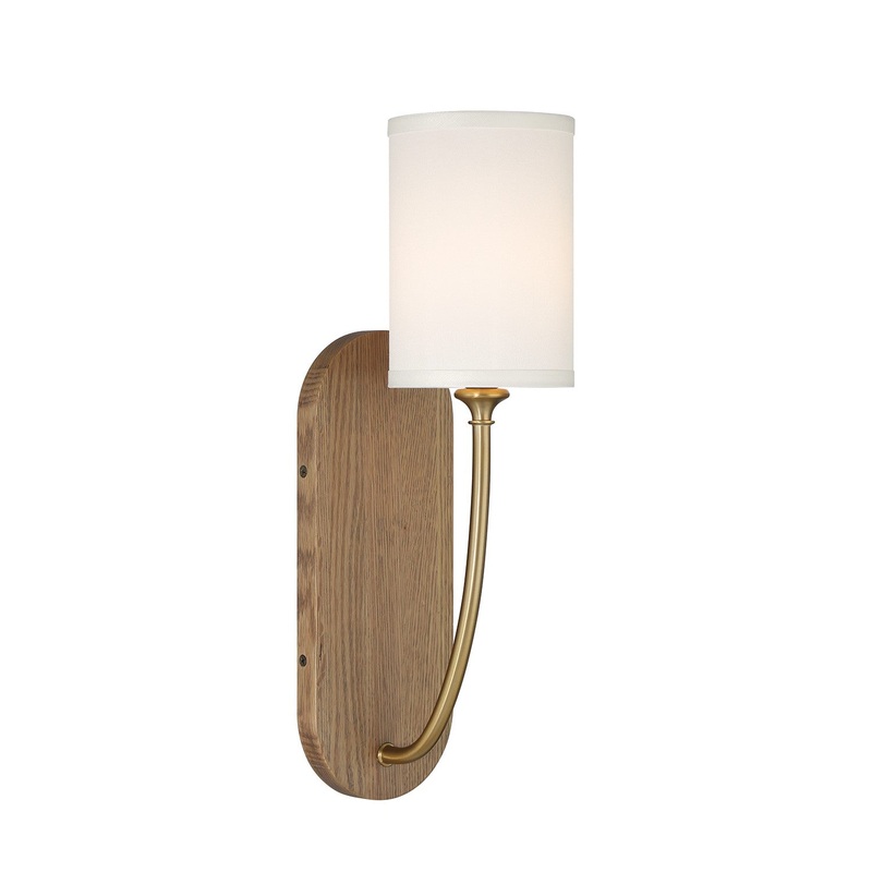 One Light Wall Sconce from the Preston Collection in Vibrant Gold Finish by Crystorama