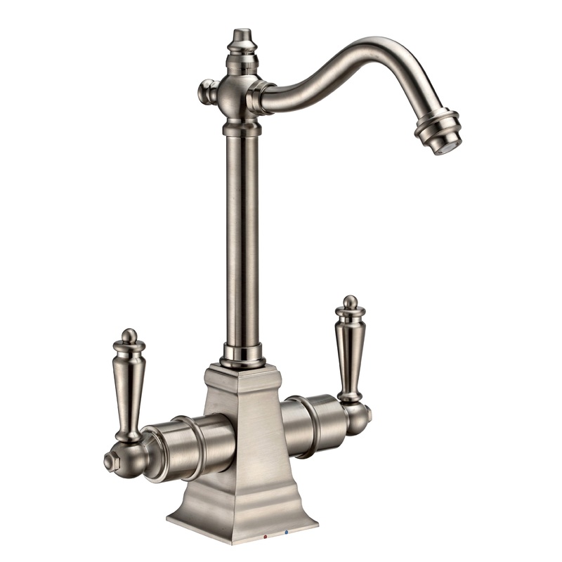 Point of Use Instant Hot/Cold Water Drinking Faucet with Traditional Swivel Spout