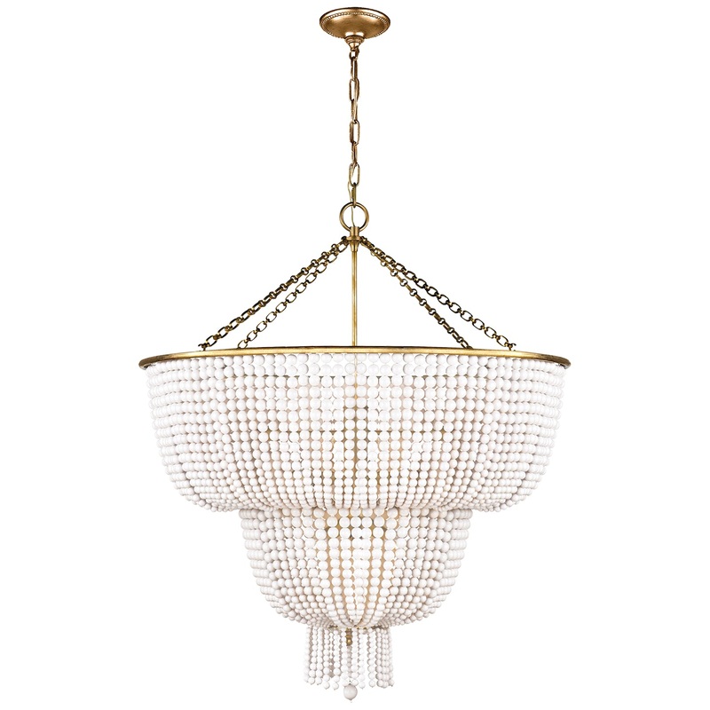 12 Light Chandelier from the Jacqueline Collection in Hand-Rubbed Antique Brass Finish by Visual Comfort Signature