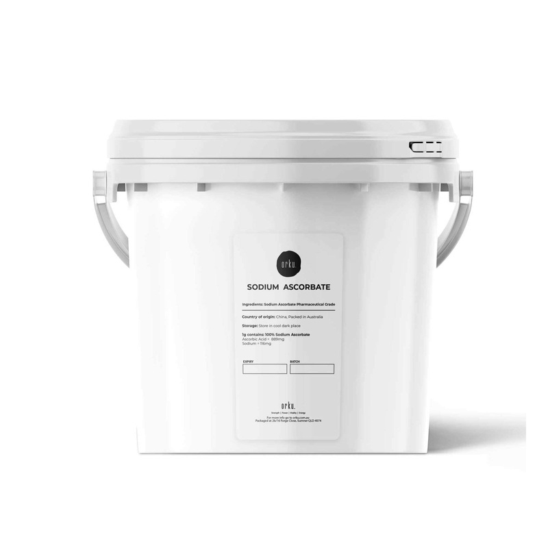 5Kg Sodium Ascorbate Powder Tub – Vitamin C Buffered Pharmaceutical Ascorbic Acid