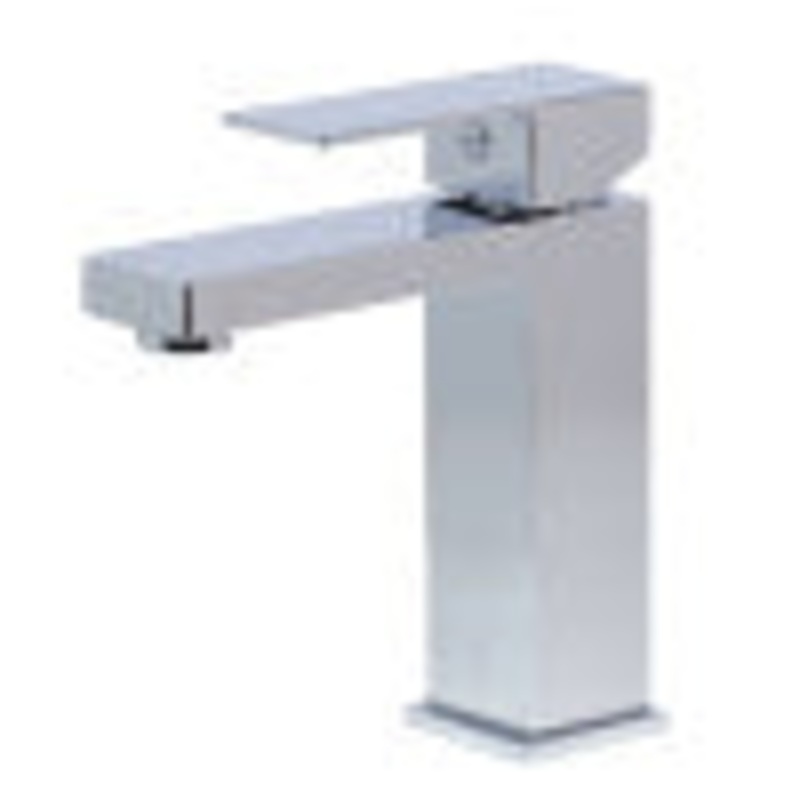 ALFI brand AB1229-PC Polished Chrome Square Single Lever Bathroom Faucet