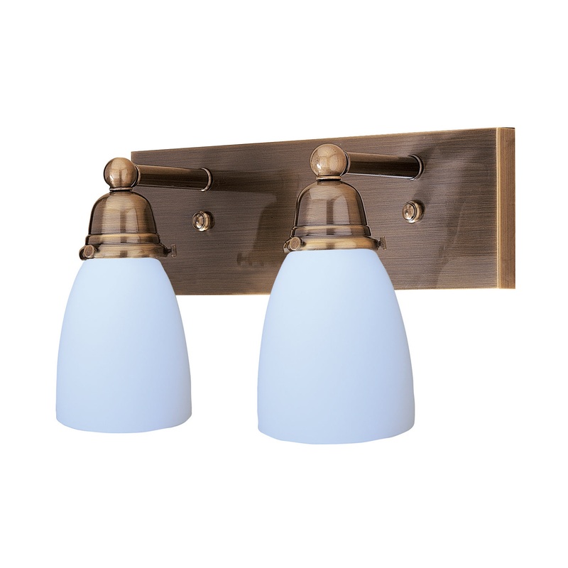 Arroyo SLB-2-AB Simplicity Two Light Bath Bar Antique Brass