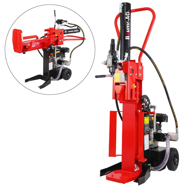 BAUMR-AG 20 Tonne Petrol Hydraulic Wood Log Splitter, Horizontal and Vertical Logsplitter – HPS500