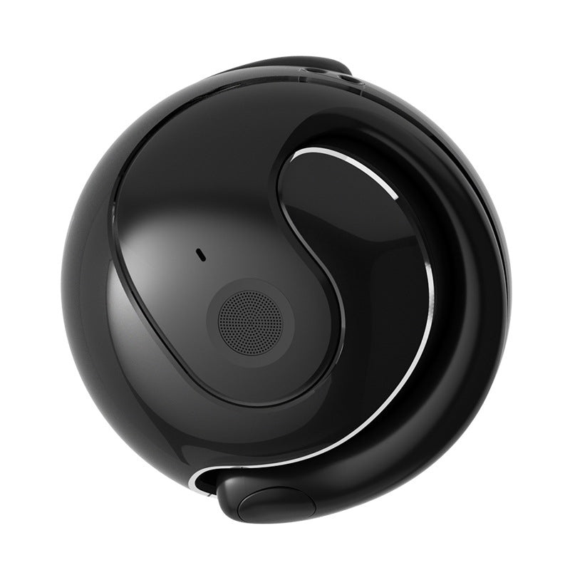 Black WG-05 New OWS Bone Conduction Bluetooth Earphones with AI Translation – Non-In-Ear Sports Design