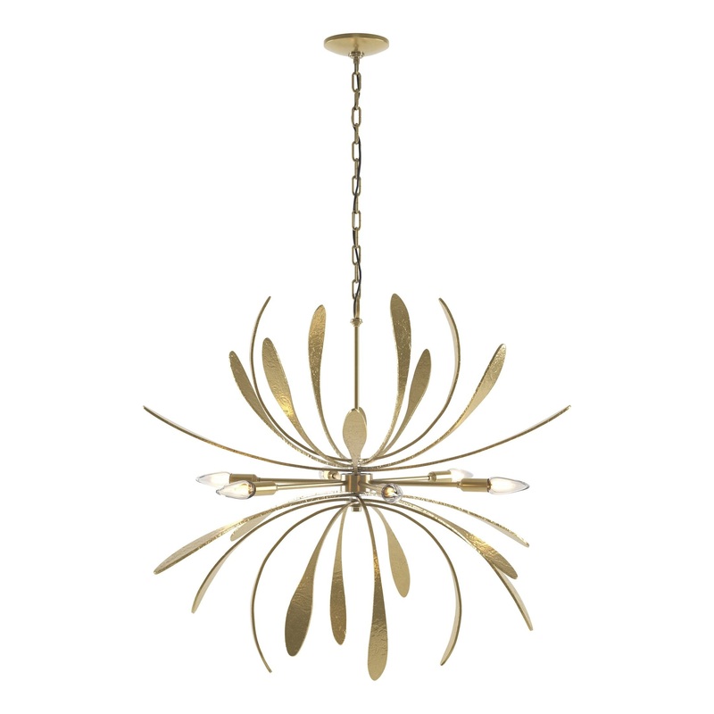Dahlia Chandelier Modern Brass