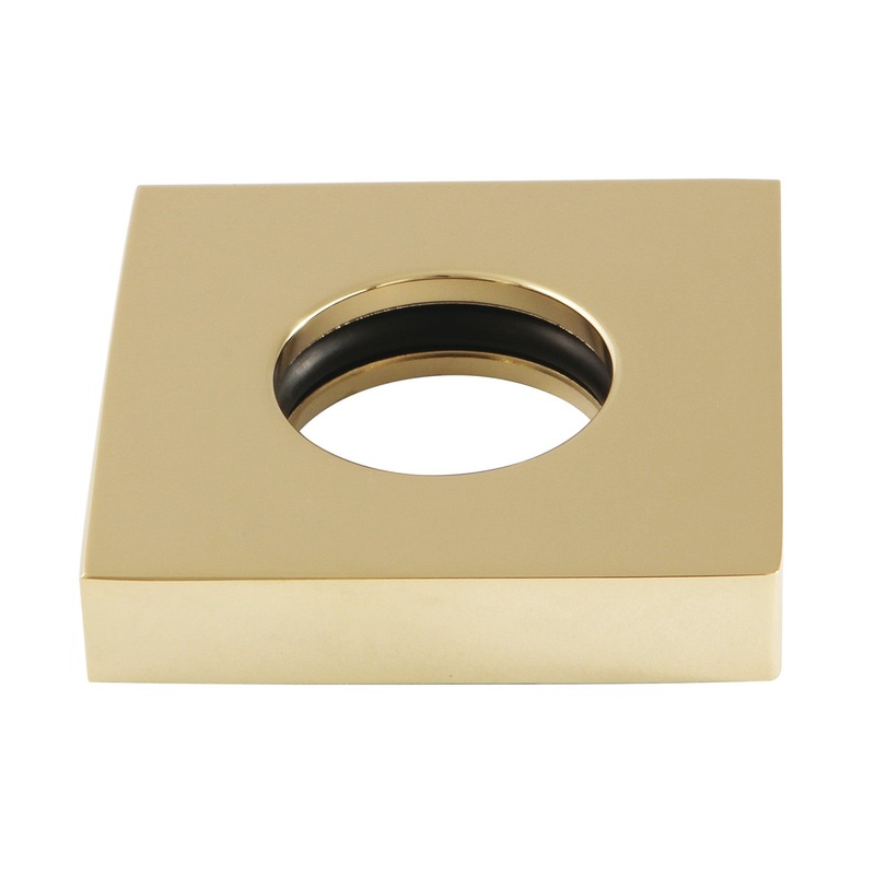 KSHF6122 Brass Square Handle Flange, Polished Brass