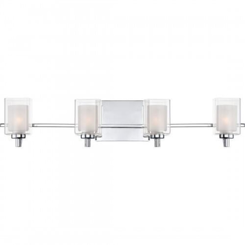 Quoizel KLT8604CLED Kolt Led bath fixture 4 light polished chrome Bath Light