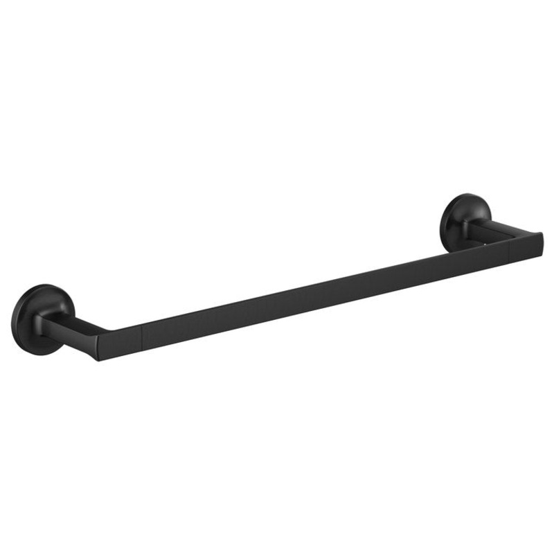 Towel Bar Kintsu 18 Inch Matte Black Metal