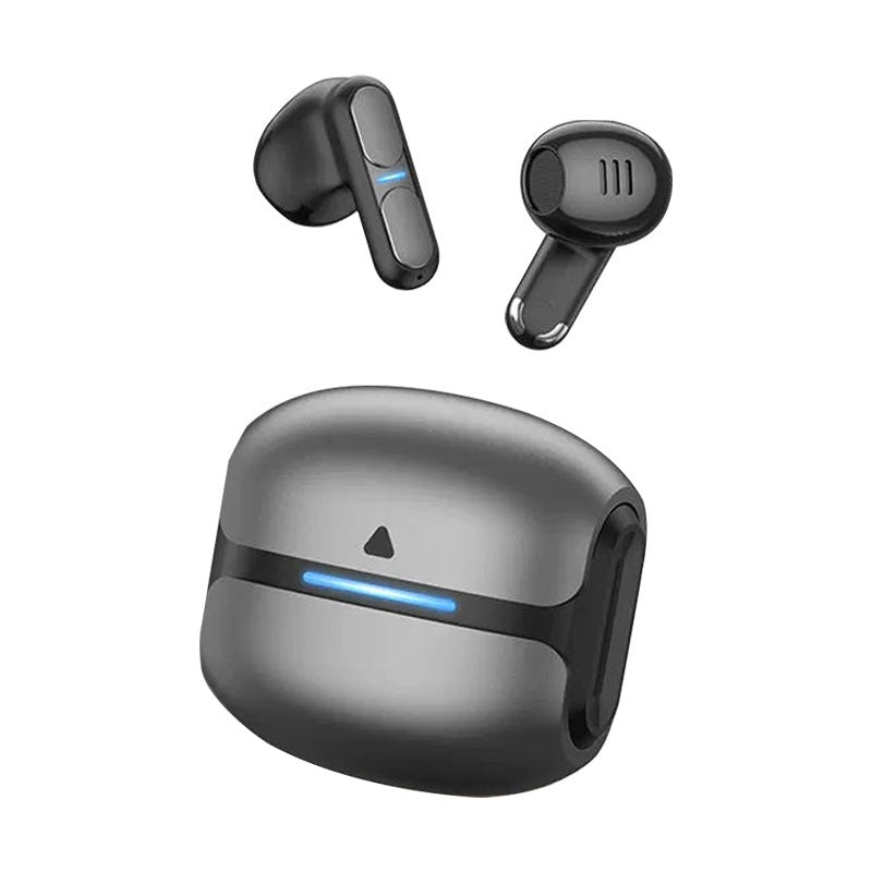 TWS Wireless Earbuds with Bluetooth 5.3 – 13mm Drivers, 21H Playtime, LED Charging Case(Black)