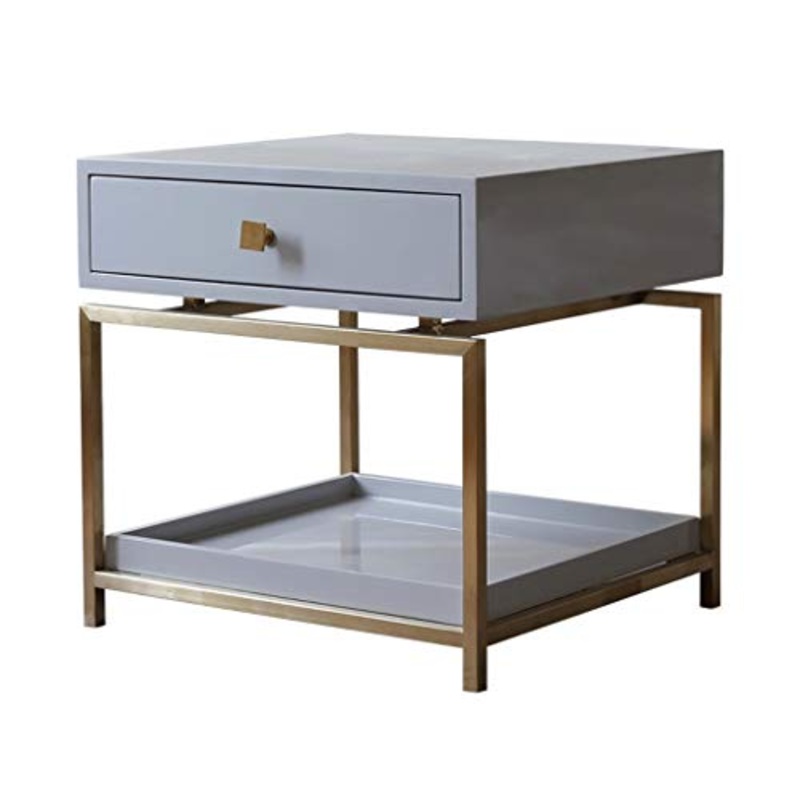 Yyqx Comodino Semplice Moderna Comodino Luce Luxury Design Tavolino di mobili in Ferro Phnom Penh cassetto del Governo Comodino Comodini Letto