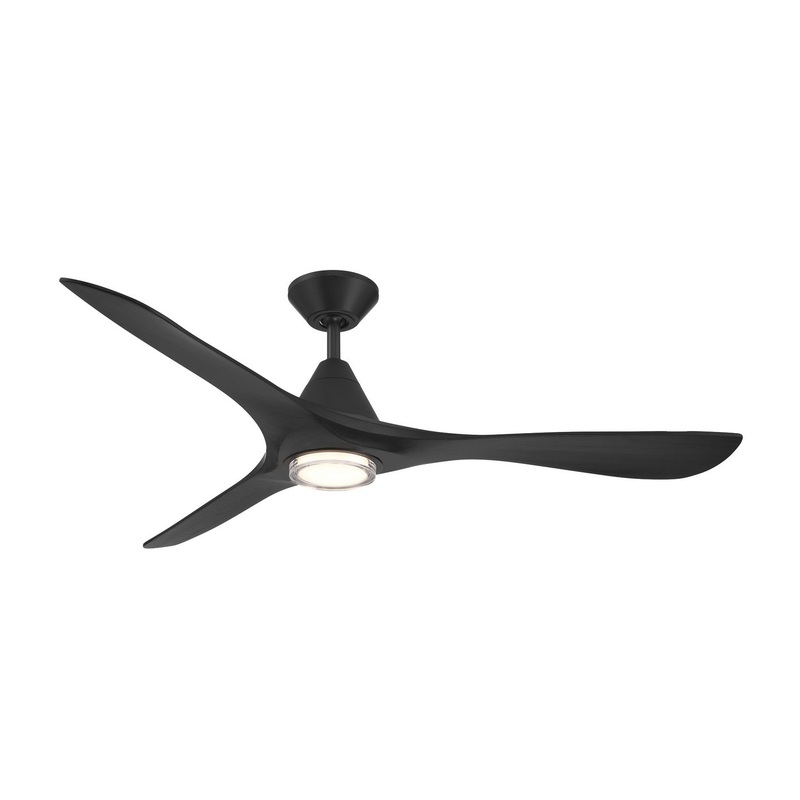 60″Ceiling Fan from the Carve Collection in Matte Black Finish by Modern Forms Fans