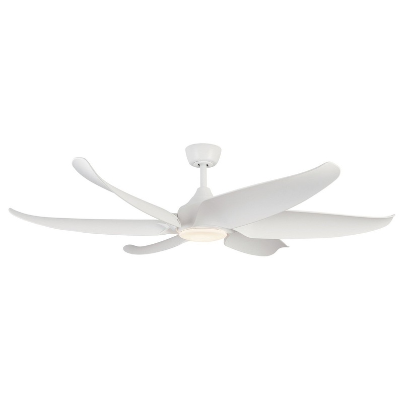 60″Ceiling Fan from the Coronado Collection in Matte White Finish by Kuzco Lighting