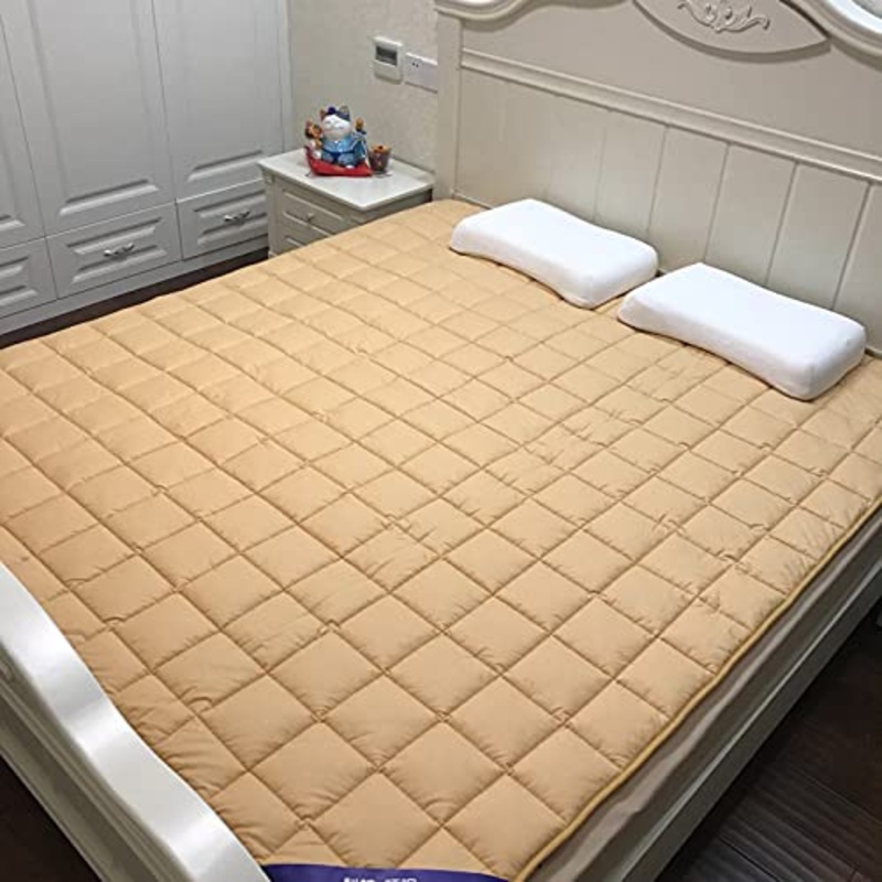 ABTSICA Mobili Futon Materassi Futon Tradizionali Giapponesi da Terra, Materassini Pieghevoli, Dormitorio Sottile Tatami per Bambini Materassino per Meditazione Yoga,B,90 * 200cm