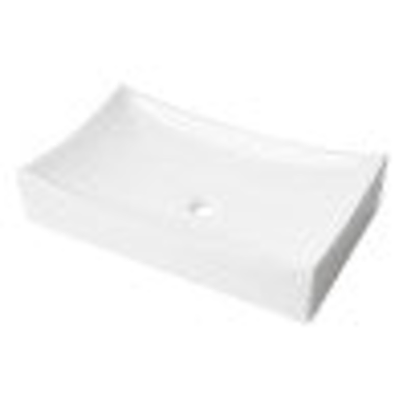 ALFI brand ABC904 White 26″ Fancy Rectangular Above Mount Ceramic Sink