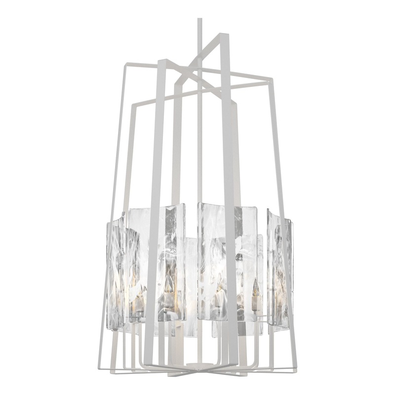 Arc 8-Light Tall Pendant White